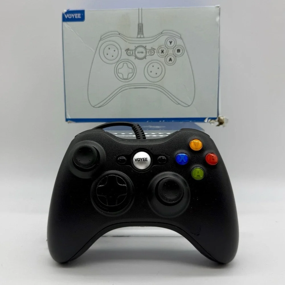 Voyee Brand Black Wired Controller For Xbox 360‎ New